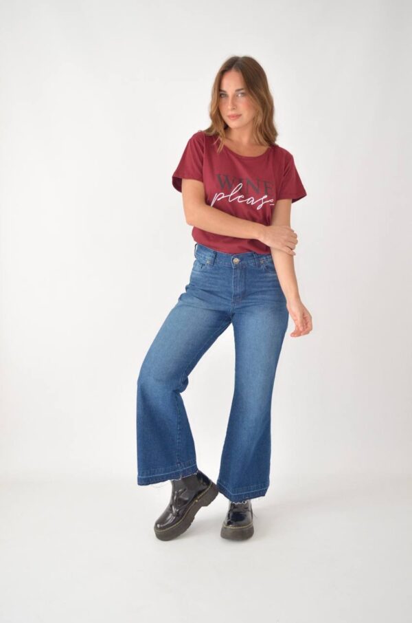 Jeans Flare tiro medio rígido ART 999